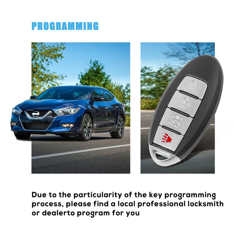 VOFONO 4 Buttons Keyless Entry Remote Key Fob Compatible with Nissan Altima 2016-2017/Nissan Maxima 2016-2017 (FCC ID: KR5S180144014 7812D-S180204) - Image 5